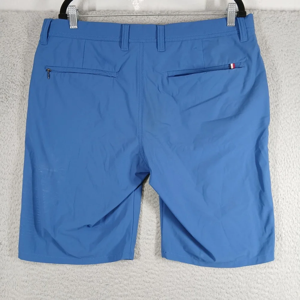 Alberto Golf Shorts Tech‎ Stretch Water Repellent Blue Men Size 36 EUC
